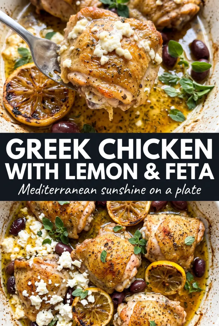 Greek Chicken with Lemon and Feta