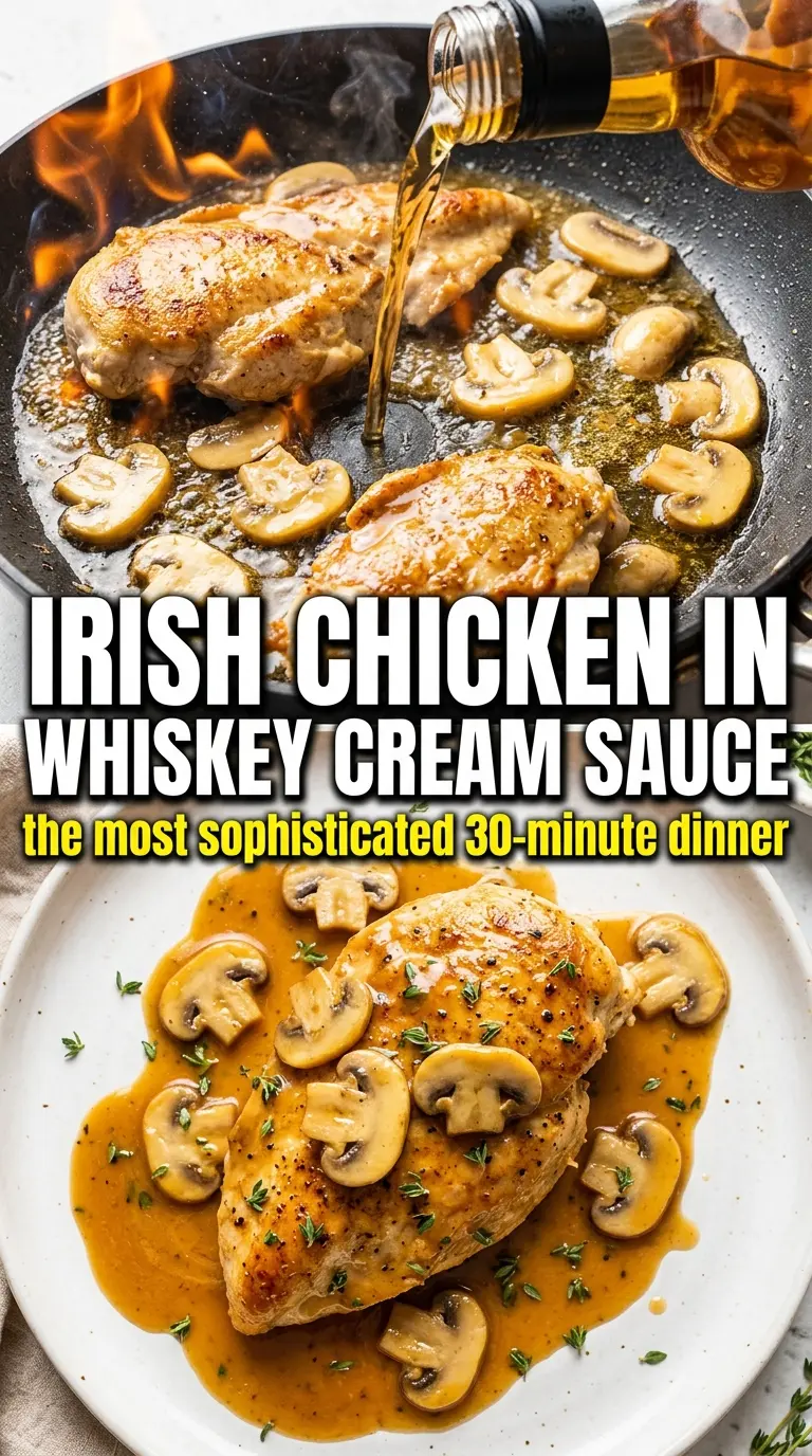 Cooked chicken with sauce and herbs