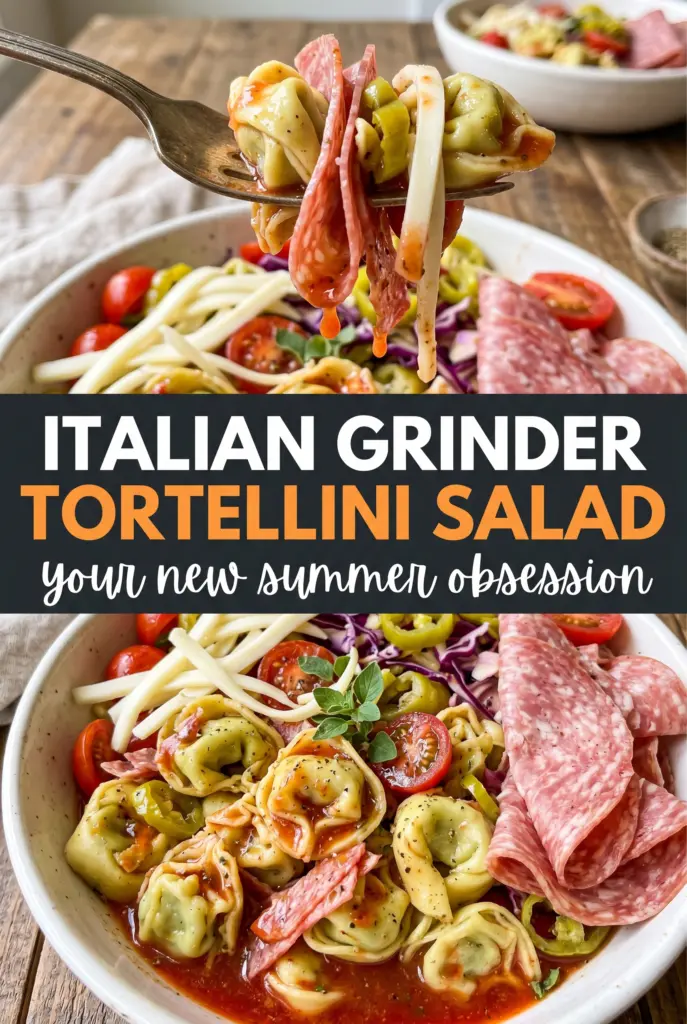 Italian Grinder Tortellini Salad