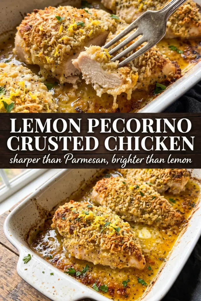 Lemon Pecorino Crusted Chicken