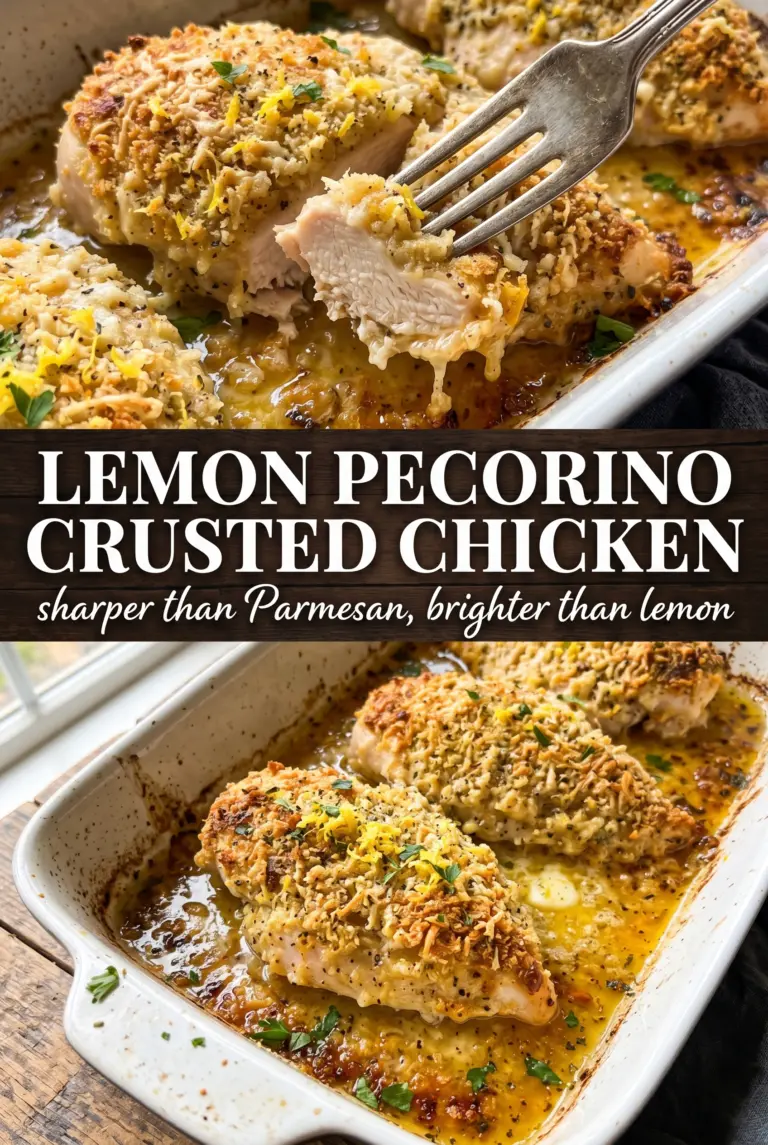 Lemon Pecorino Crusted Chicken