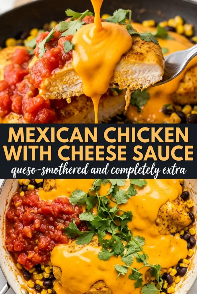 Mexican Chicken with Cheese Sauce