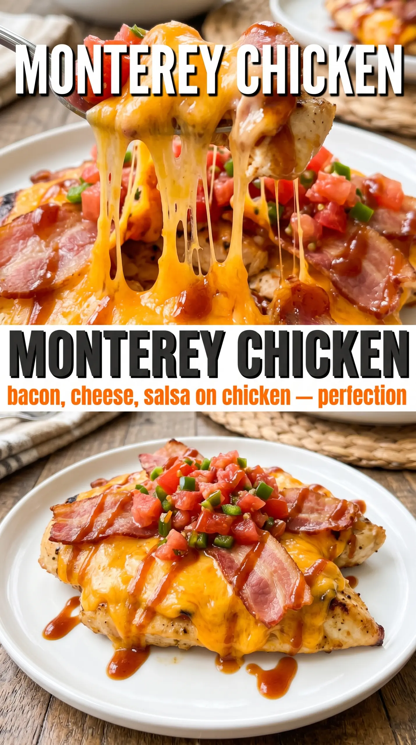 Monterey chicken cheesy BBQ chicken