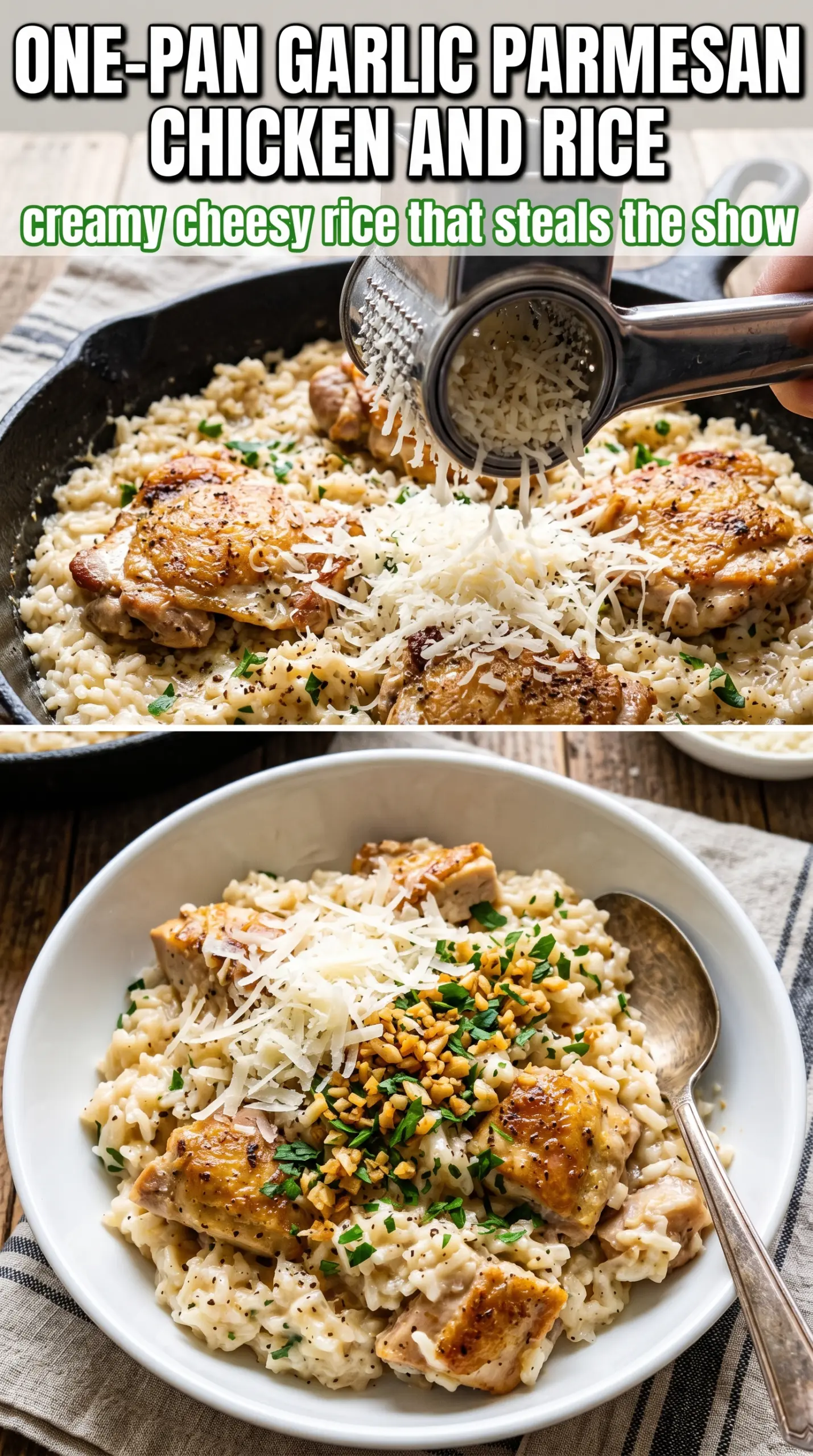 Baked chicken and rice casserole with vegetables
