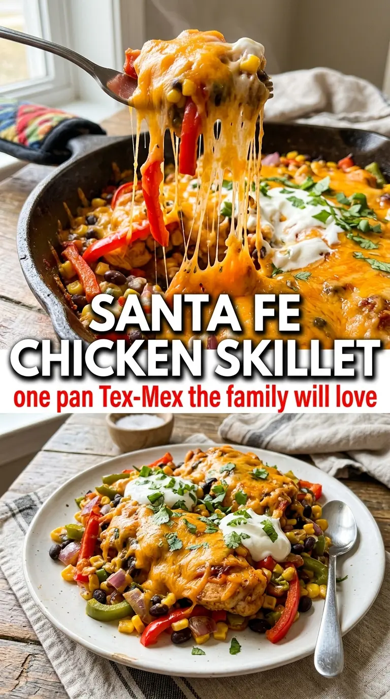 Santa Fe Chicken Skillet smoky cheesy Tex-Mex