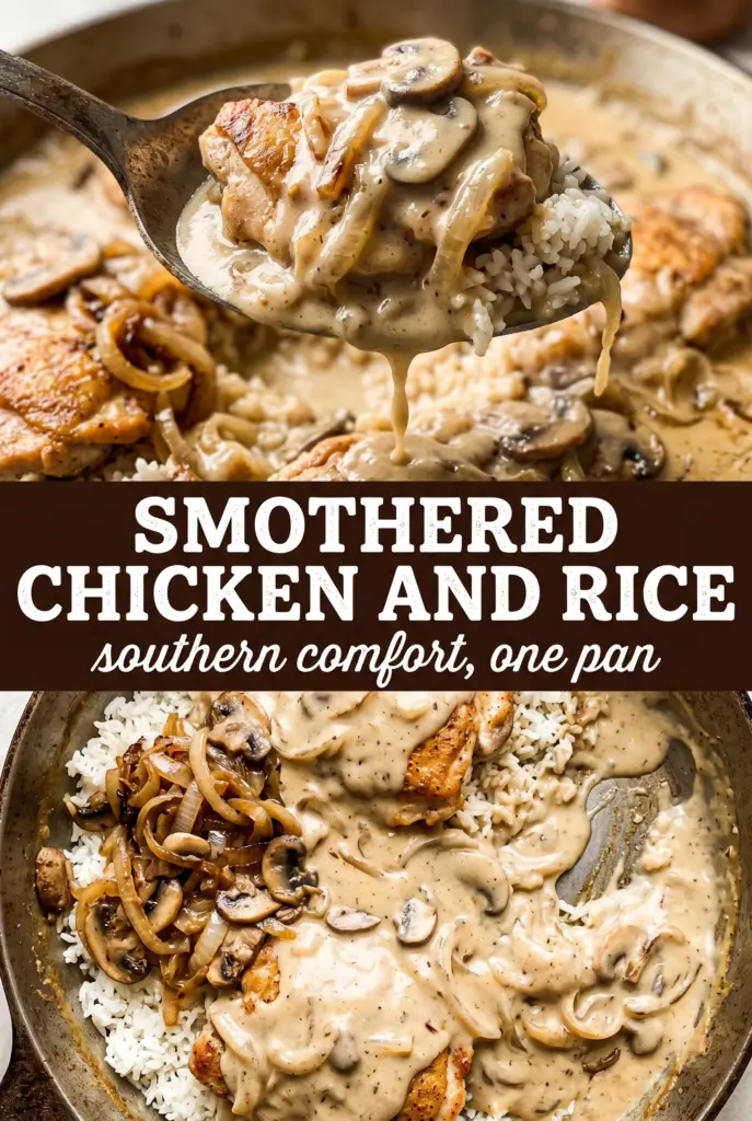 Smothered Chicken and Rice