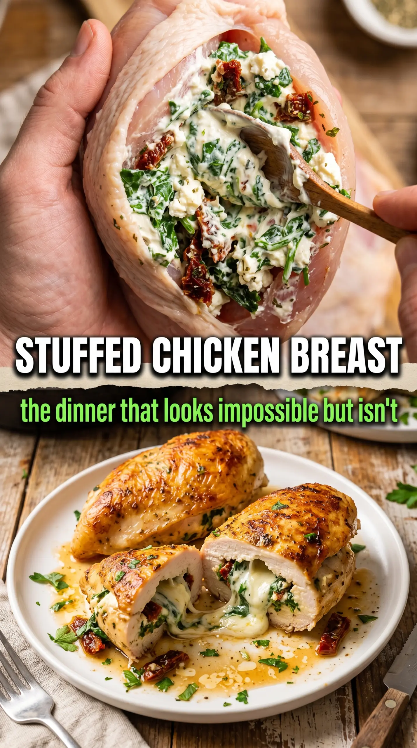Cooked chicken with sauce and herbs