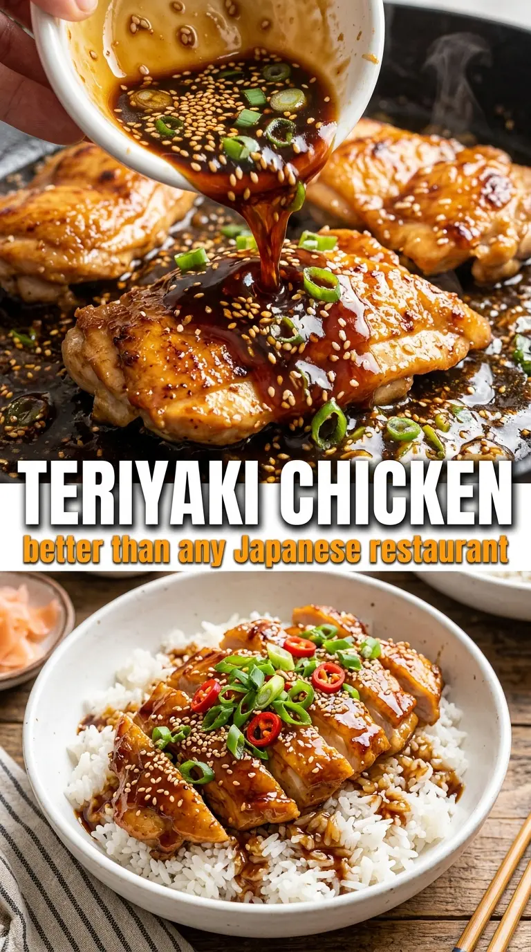 Cooked chicken with sauce and herbs