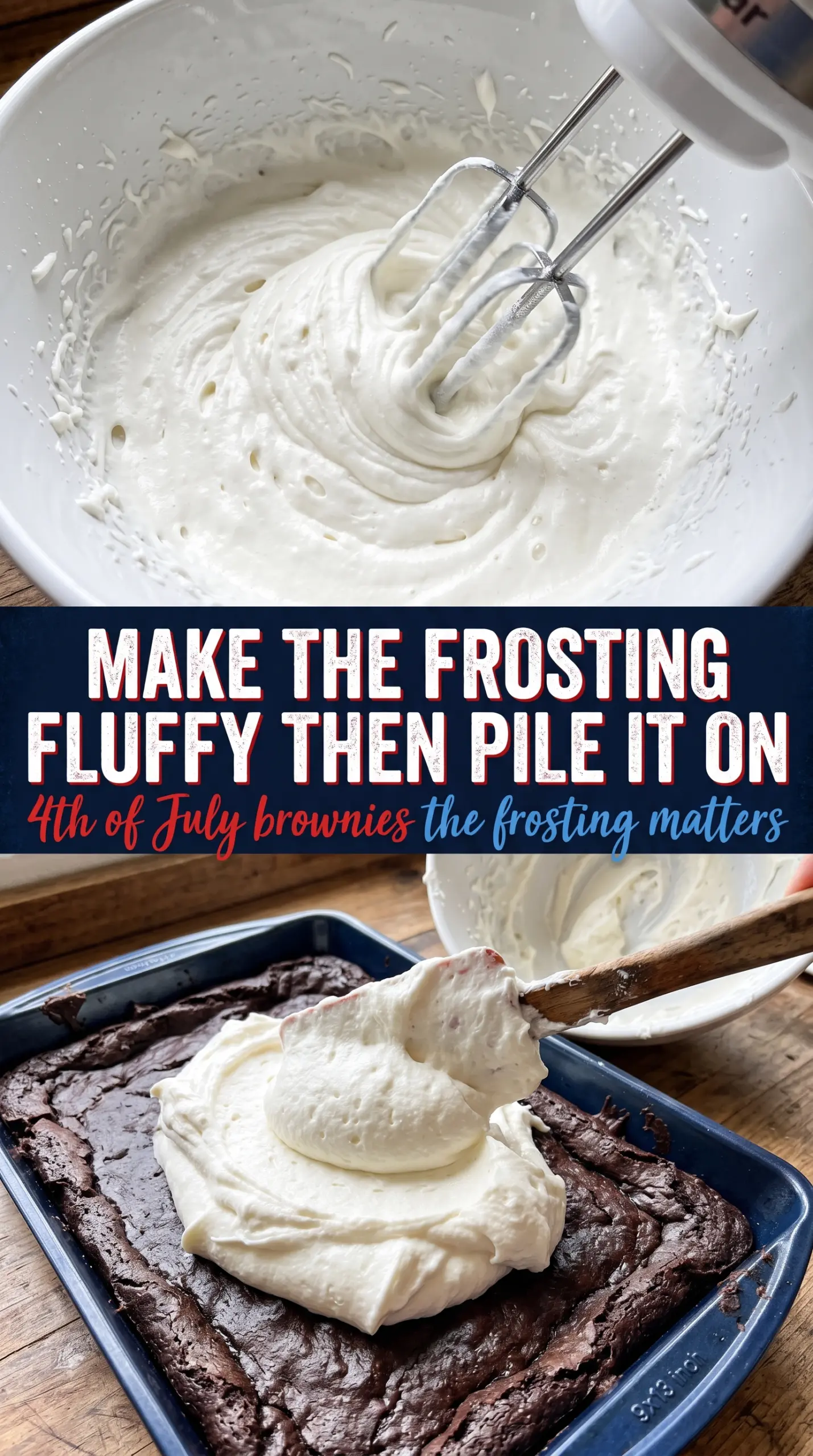 4th of July brownies patriotic flag dessert
