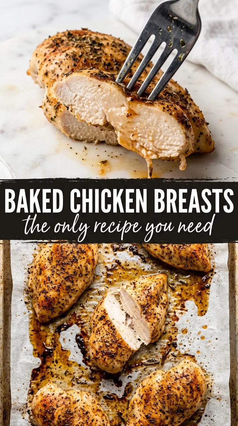 Baked Chicken Breasts juicy herb-crusted golden