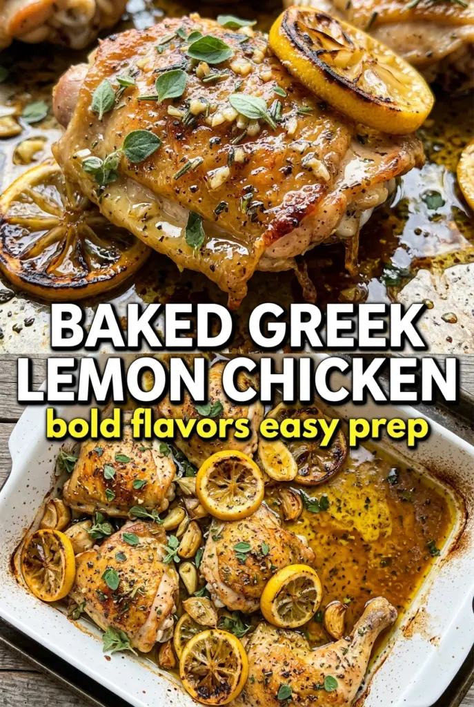 Baked Greek Lemon Chicken