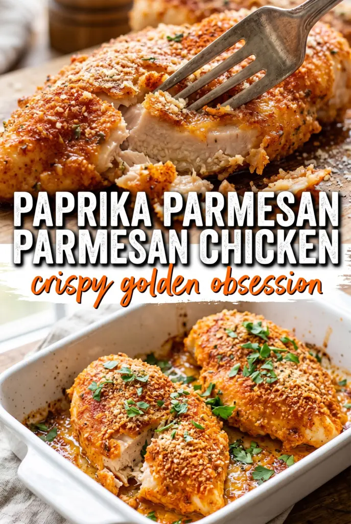 Baked Paprika Parmesan Chicken