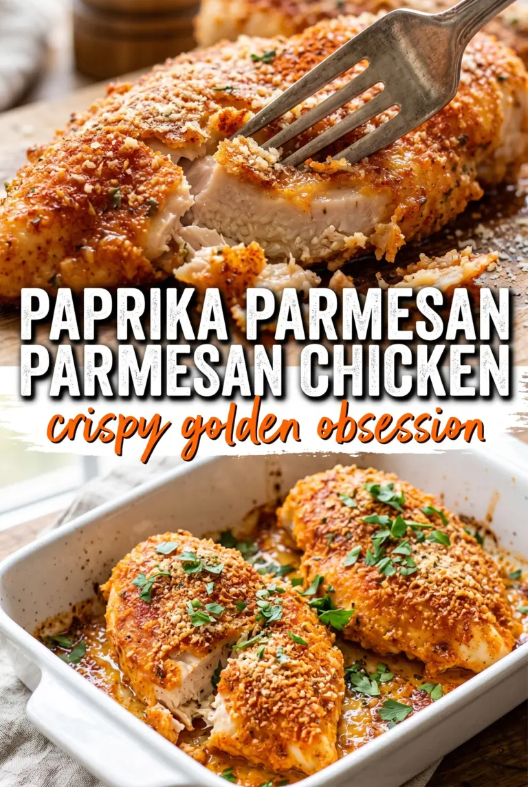 Baked Paprika Parmesan Chicken