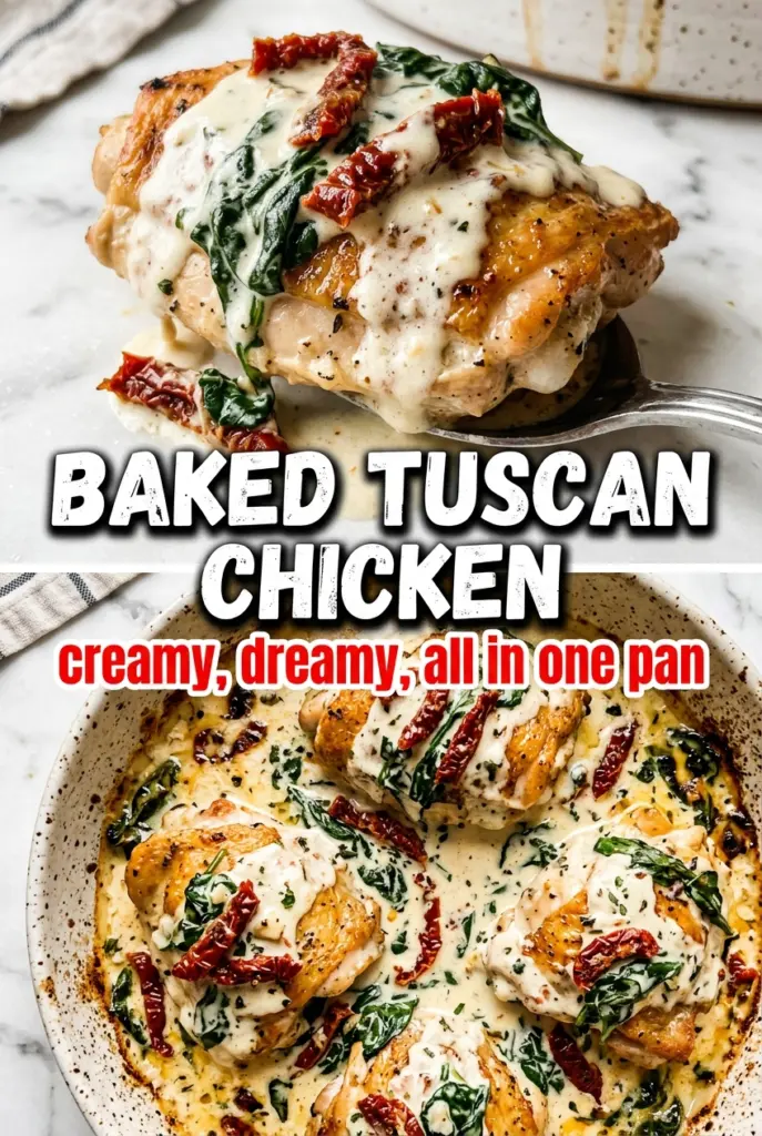 Baked Tuscan Chicken