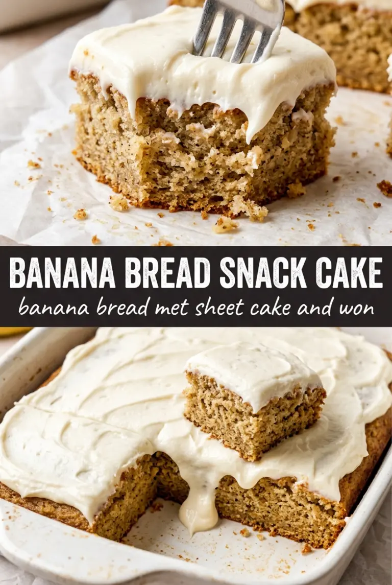Banana Bread Snack Cake