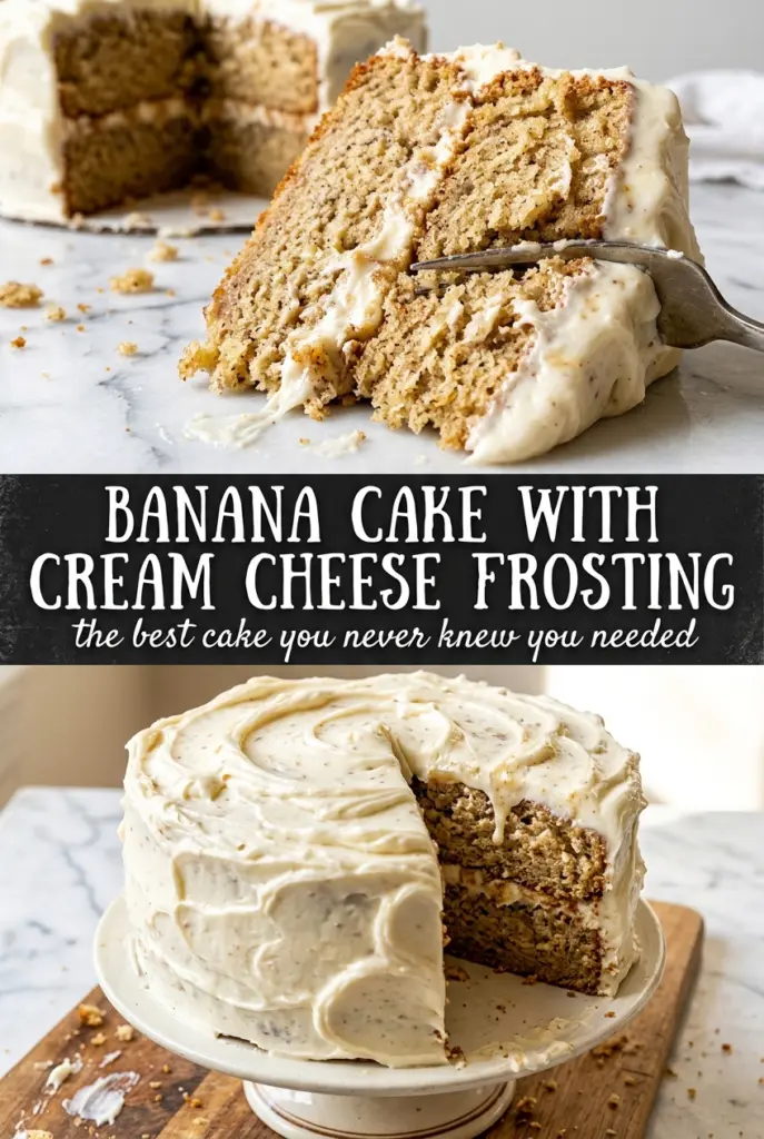 Banana Cake with Cream Cheese Frosting