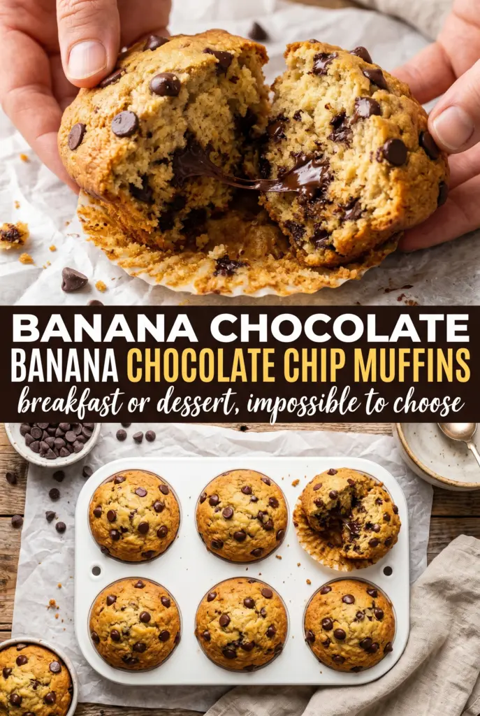 Banana Chocolate Chip Muffins