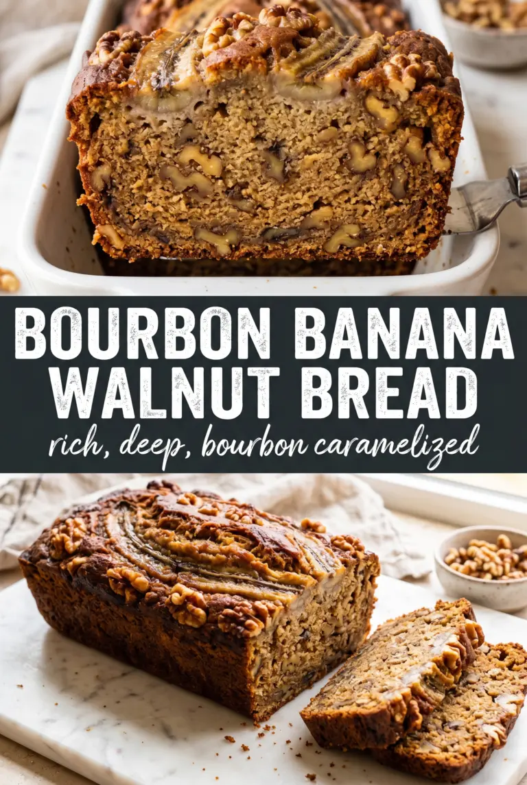 Bourbon Banana Walnut Bread