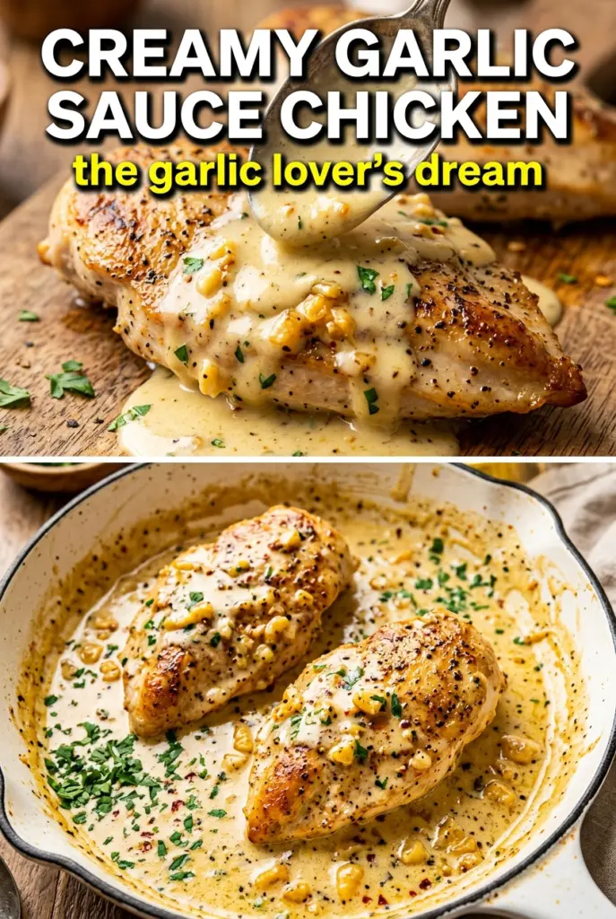 Chicken Breasts in Creamy Garlic Sauce