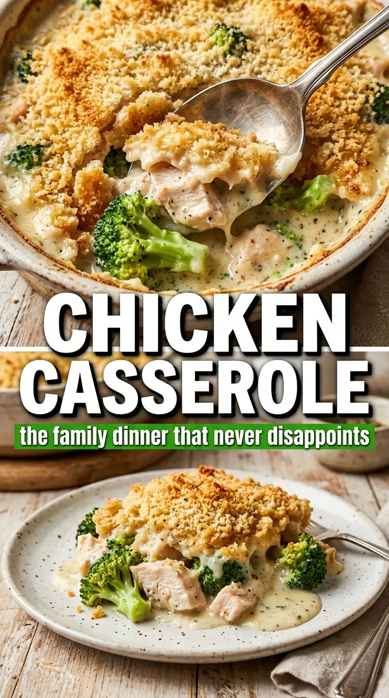 Chicken casserole creamy cheesy crunchy
