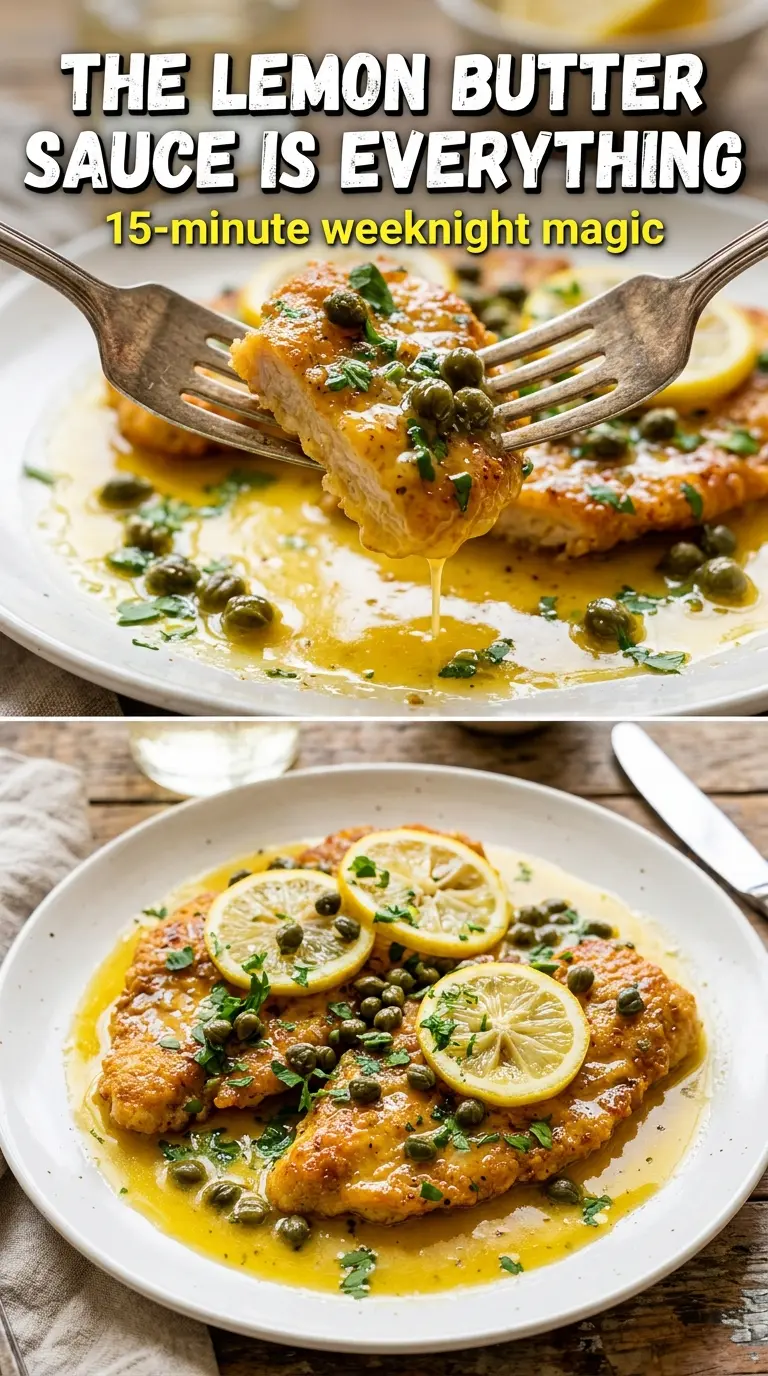 Chicken Piccata lemon caper chicken