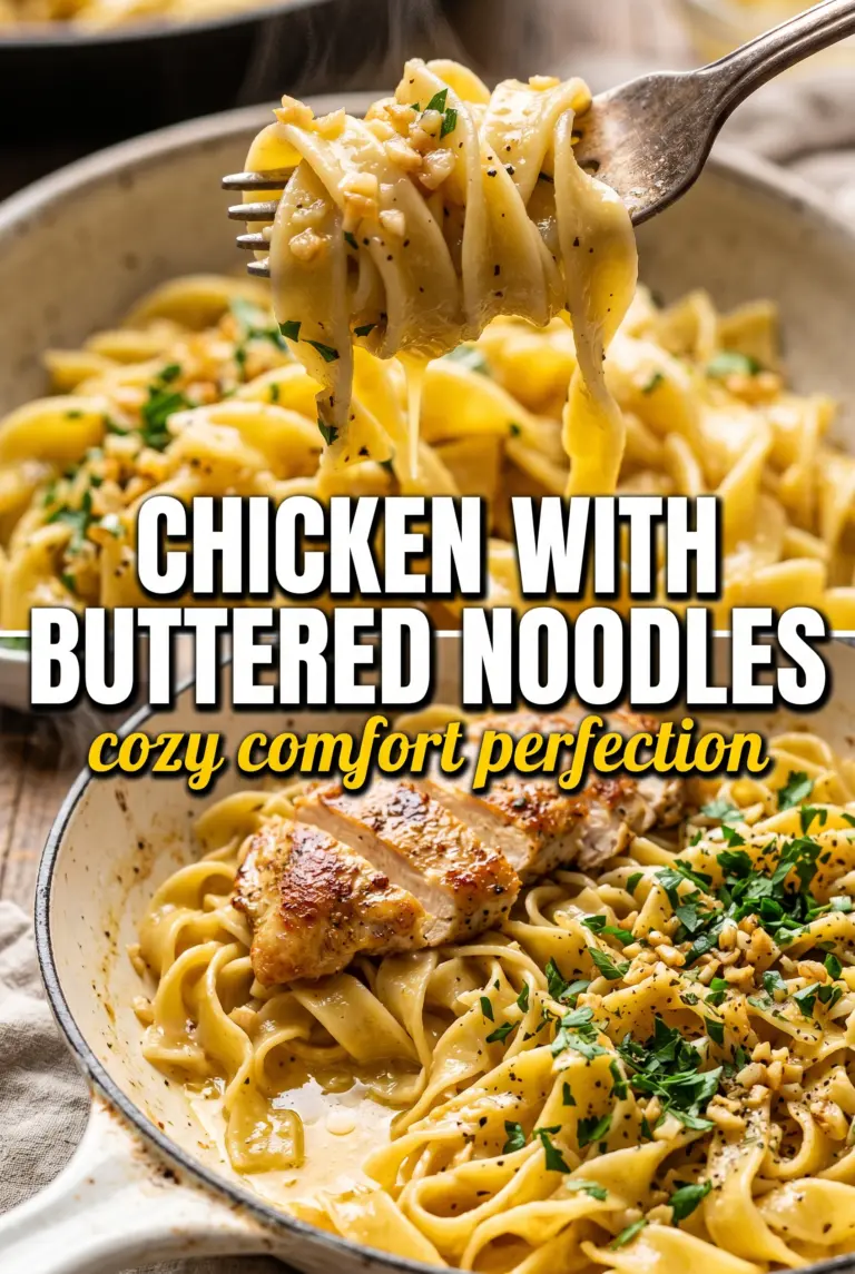 Chicken with Buttered Noodles