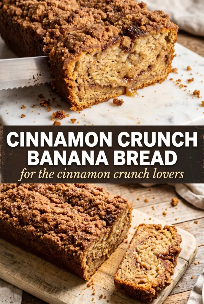 Cinnamon Crunch Banana Bread