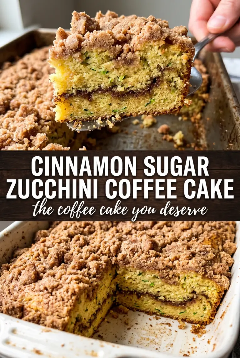 Cinnamon Sugar Zucchini Coffee Cake