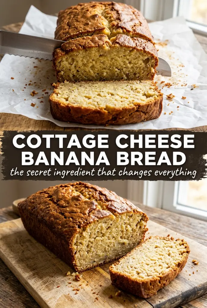 Cottage Cheese Banana Bread