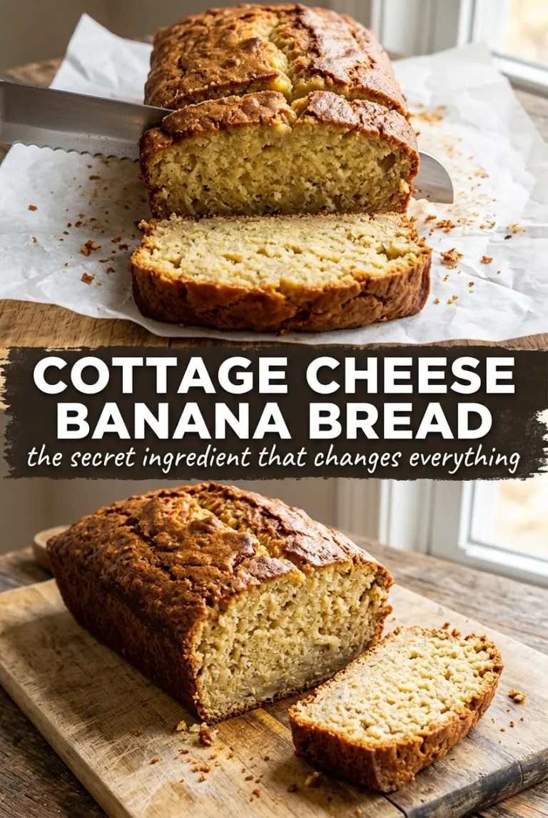 Cottage Cheese Banana Bread
