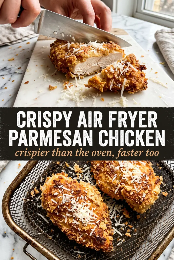 Crispy Air Fryer Parmesan Crusted Chicken