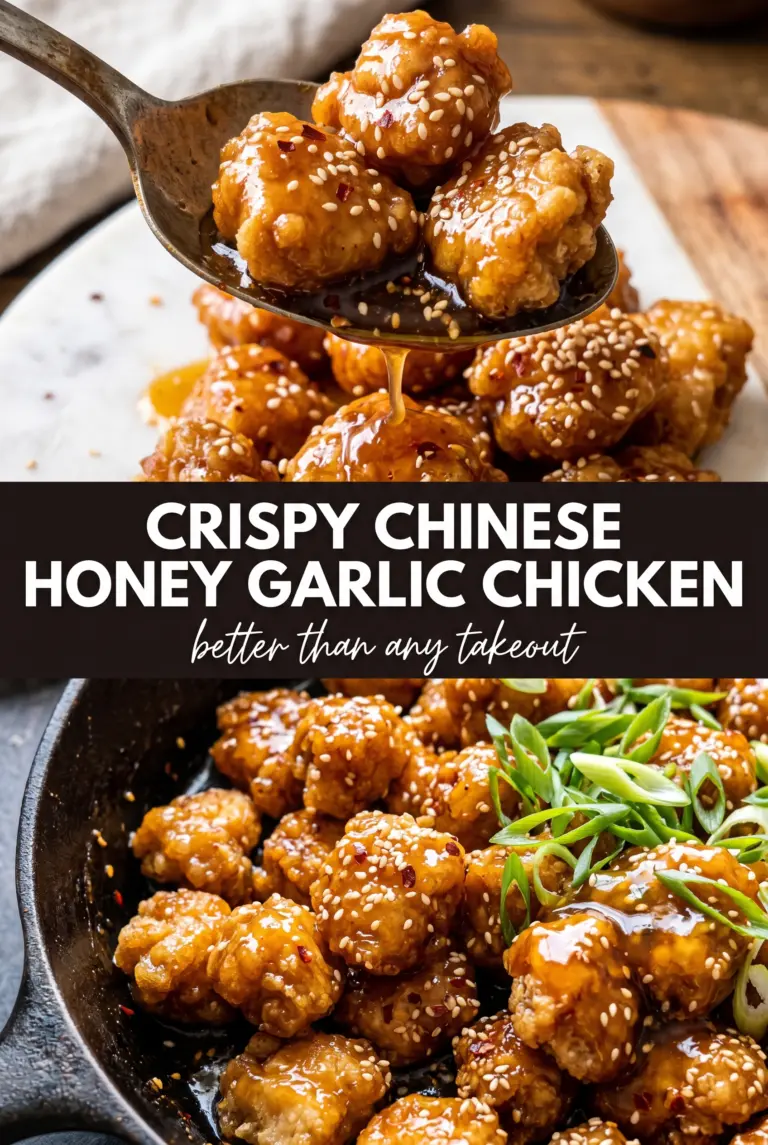 Crispy Chinese Honey Garlic Chicken