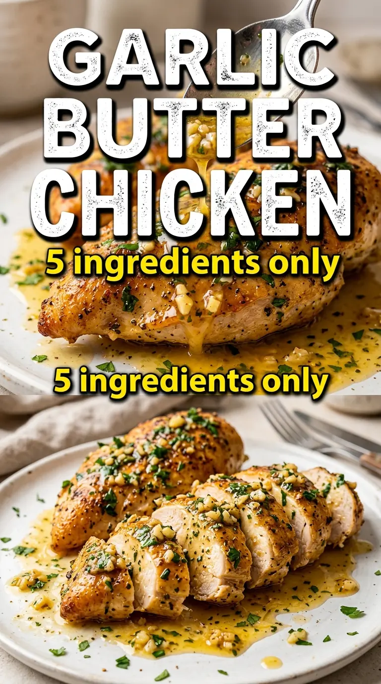 Garlic Butter Baked Chicken Breast golden juicy herb-glazed