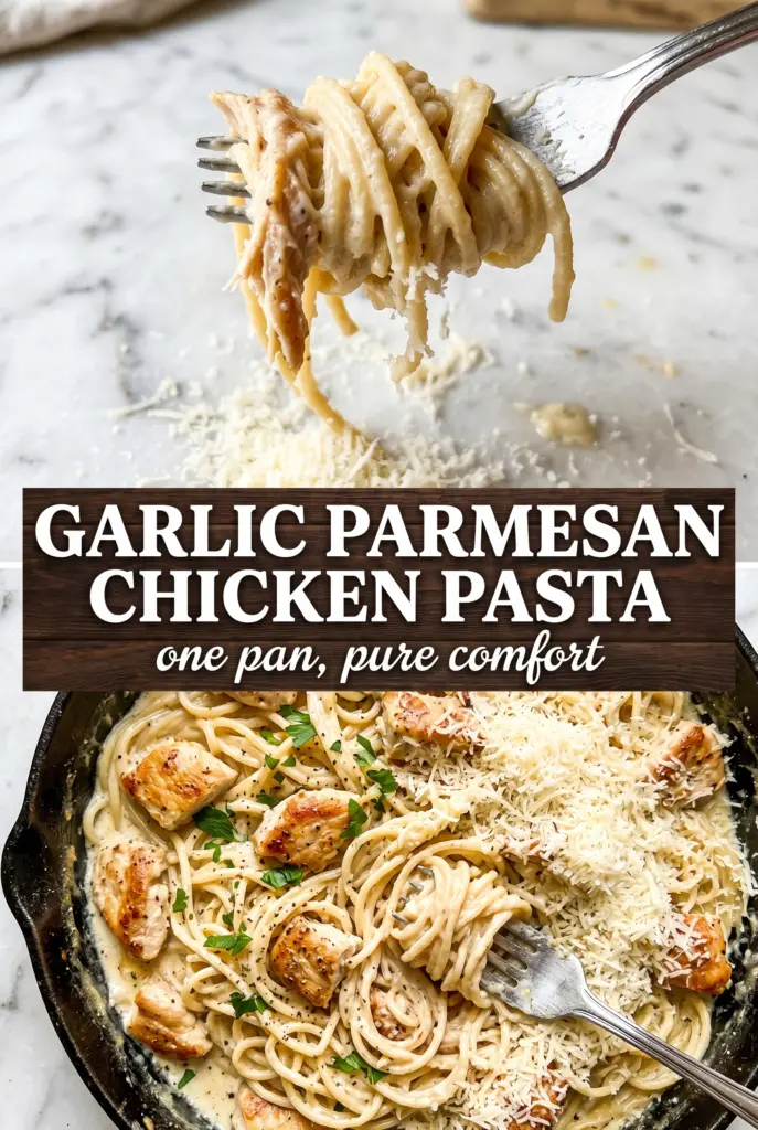 Garlic Parmesan Chicken Pasta