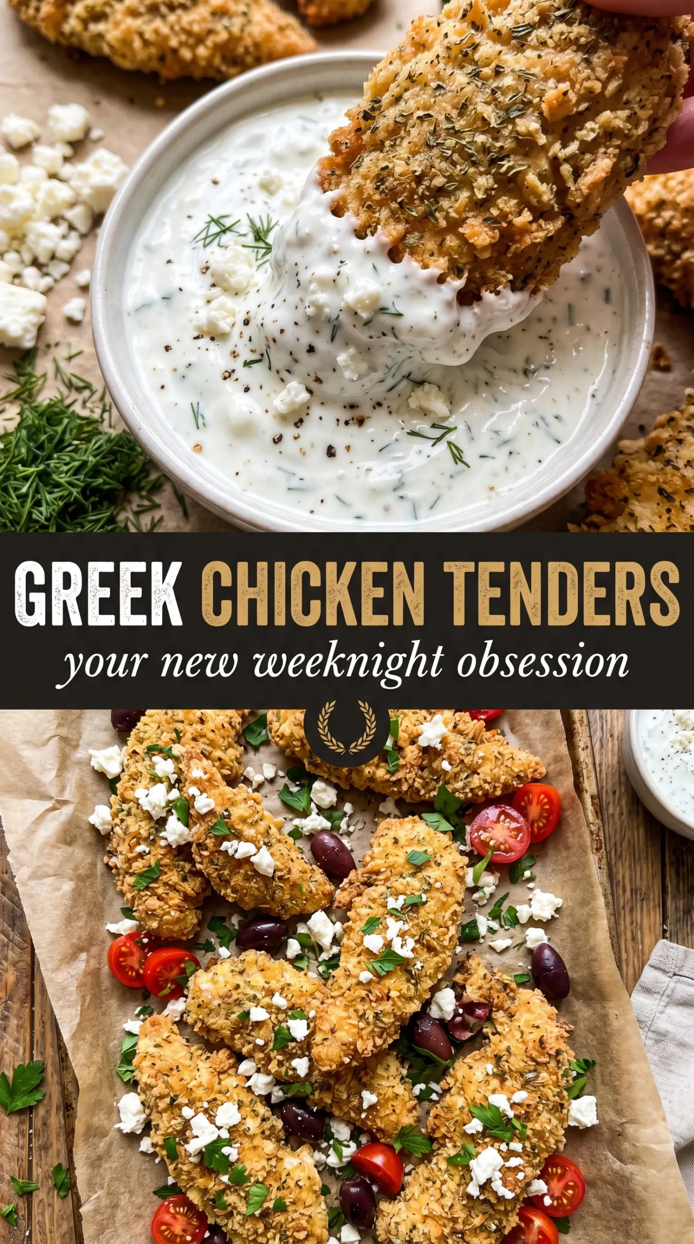 Greek chicken tenders lemon oregano