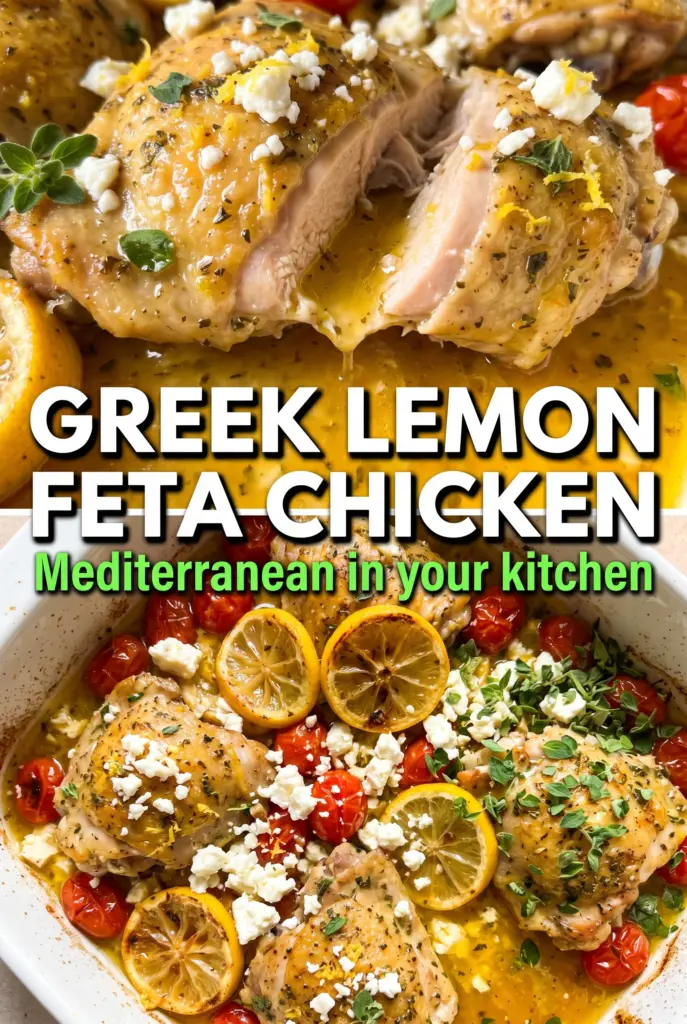 Greek Chicken with Lemon and Feta
