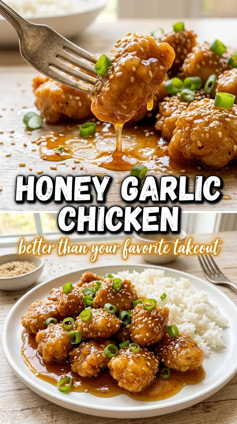 Honey Garlic Chicken sticky glazed chicken