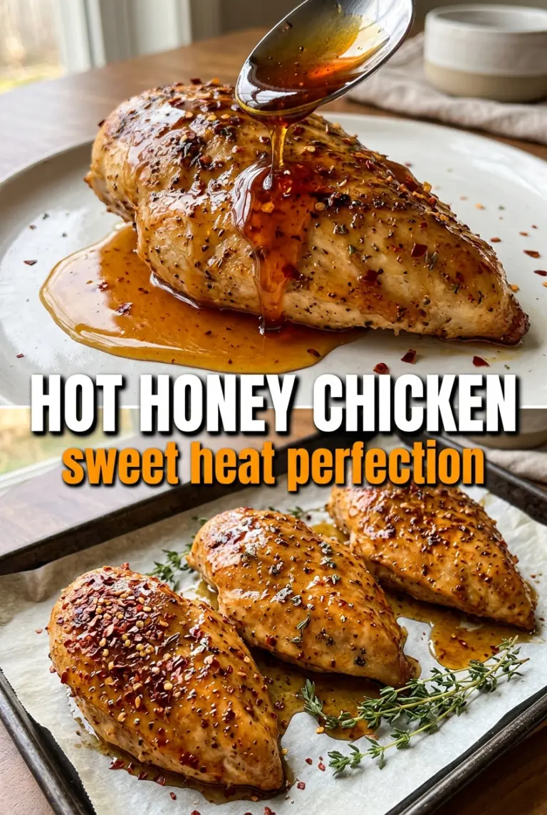 Hot Honey Baked Chicken Breasts