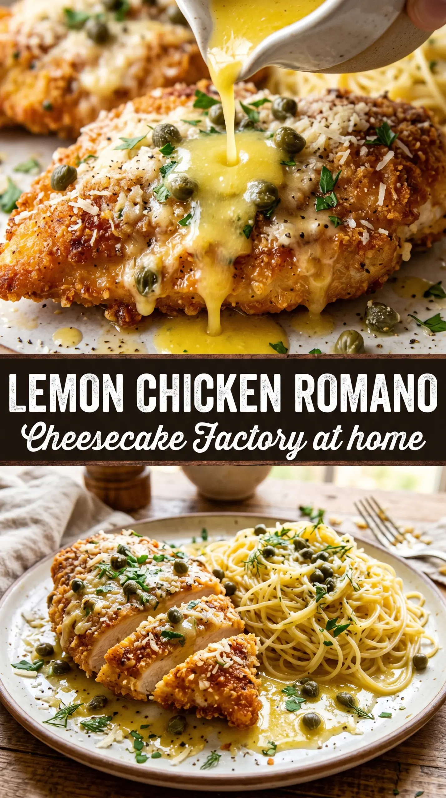Lemon Chicken Romano crispy lemon chicken