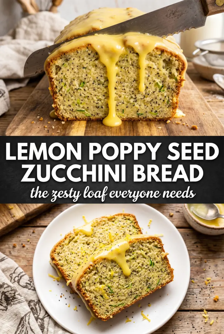 Lemon Poppy Seed Zucchini Bread