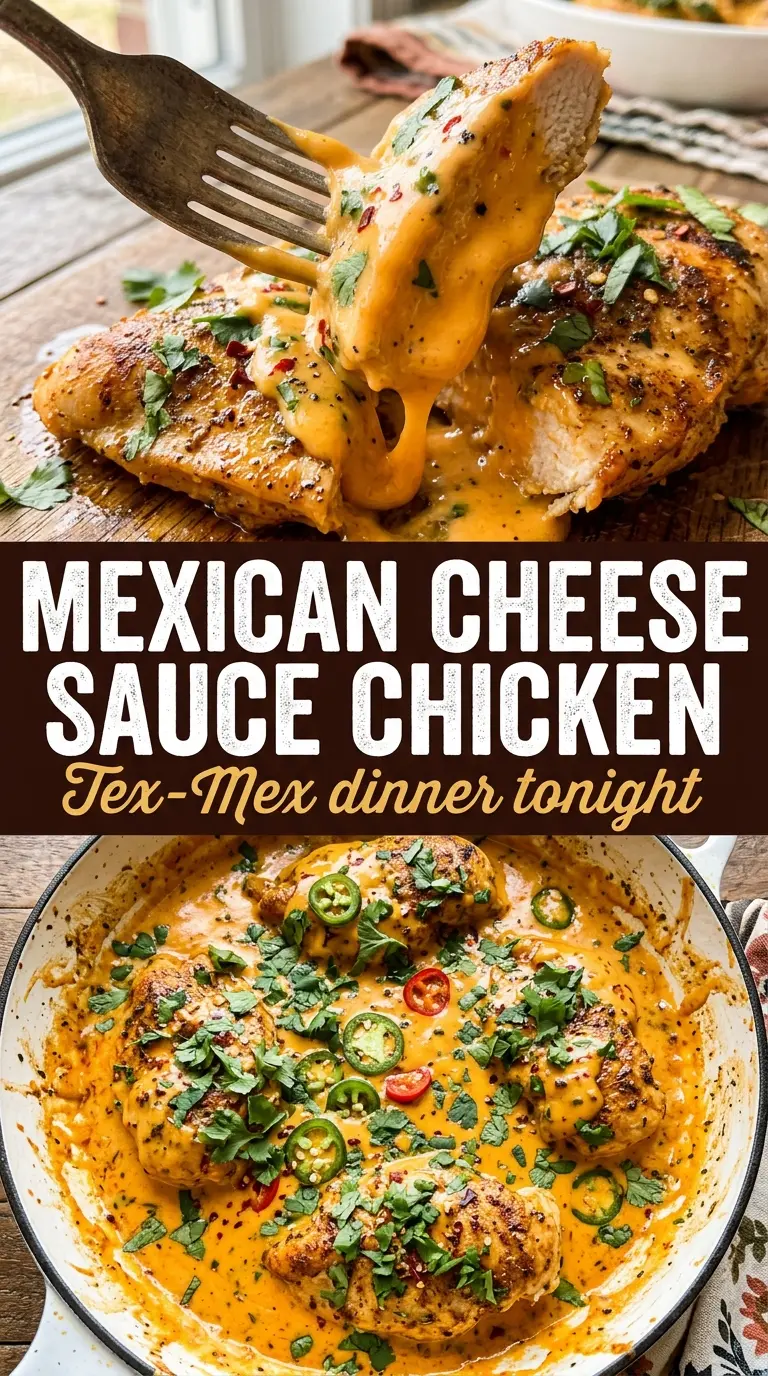 Mexican Chicken with Cheese Sauce creamy queso chicken