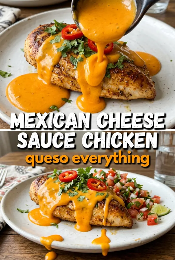 Mexican Chicken with Cheese Sauce
