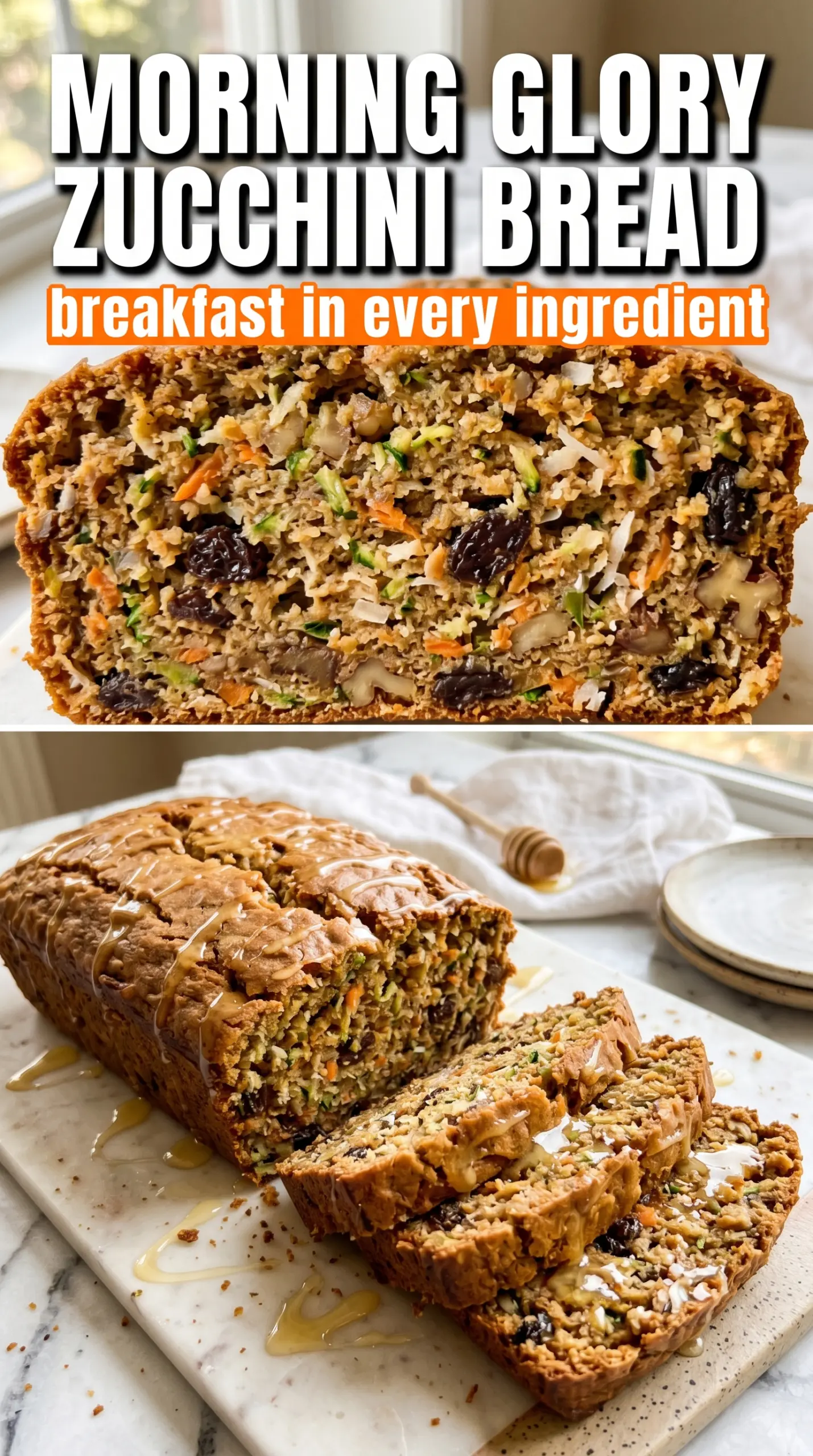 Morning Glory Zucchini Bread colorful hearty