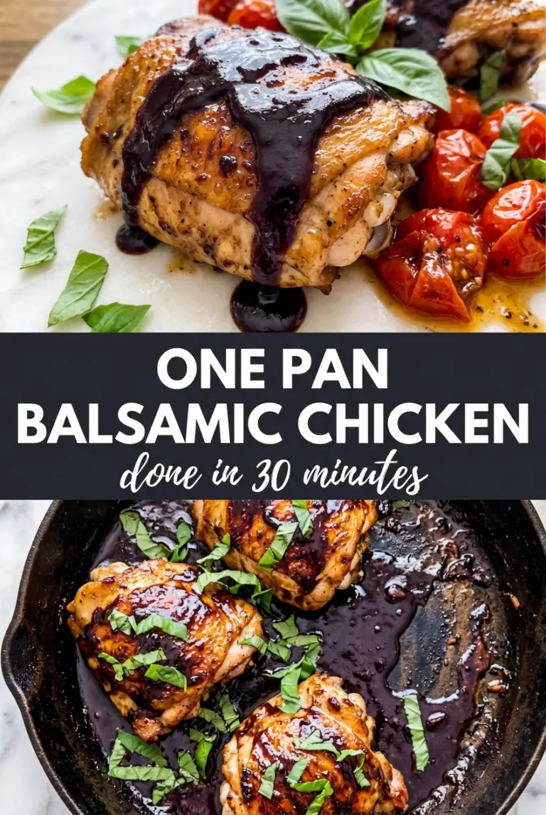 One Pan Balsamic Chicken