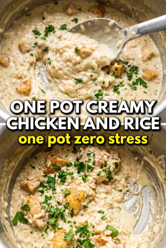 One Pot Creamy Chicken and Rice
