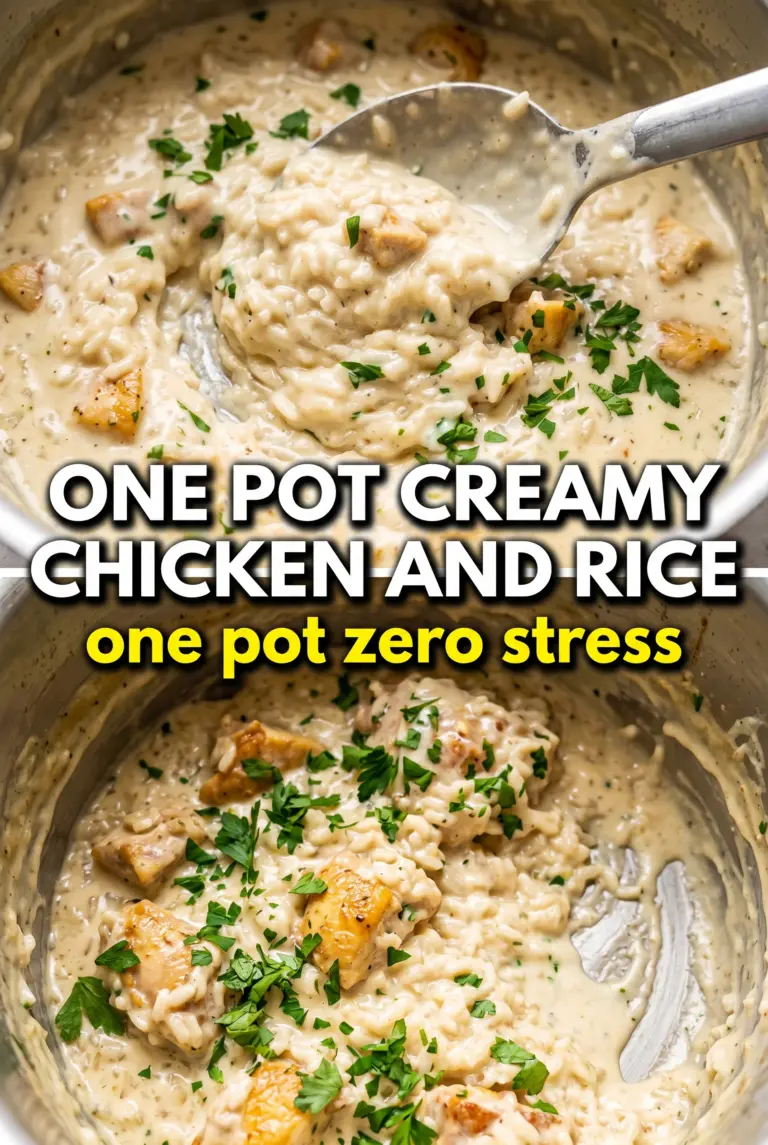 One Pot Creamy Chicken and Rice