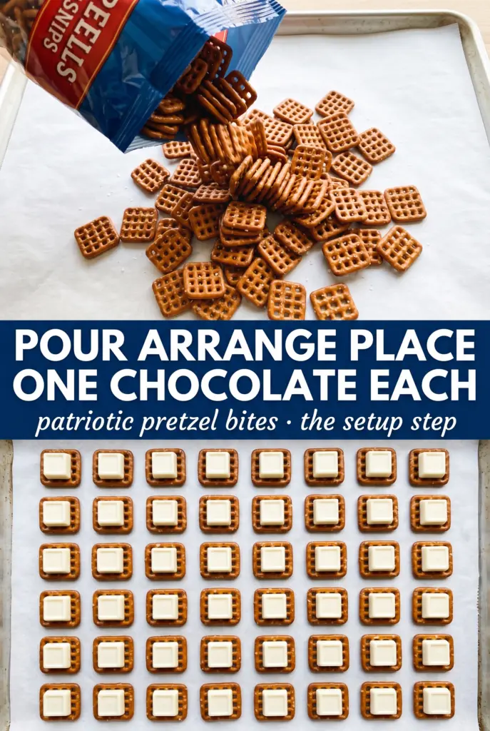 Patriotic Pretzel Bites