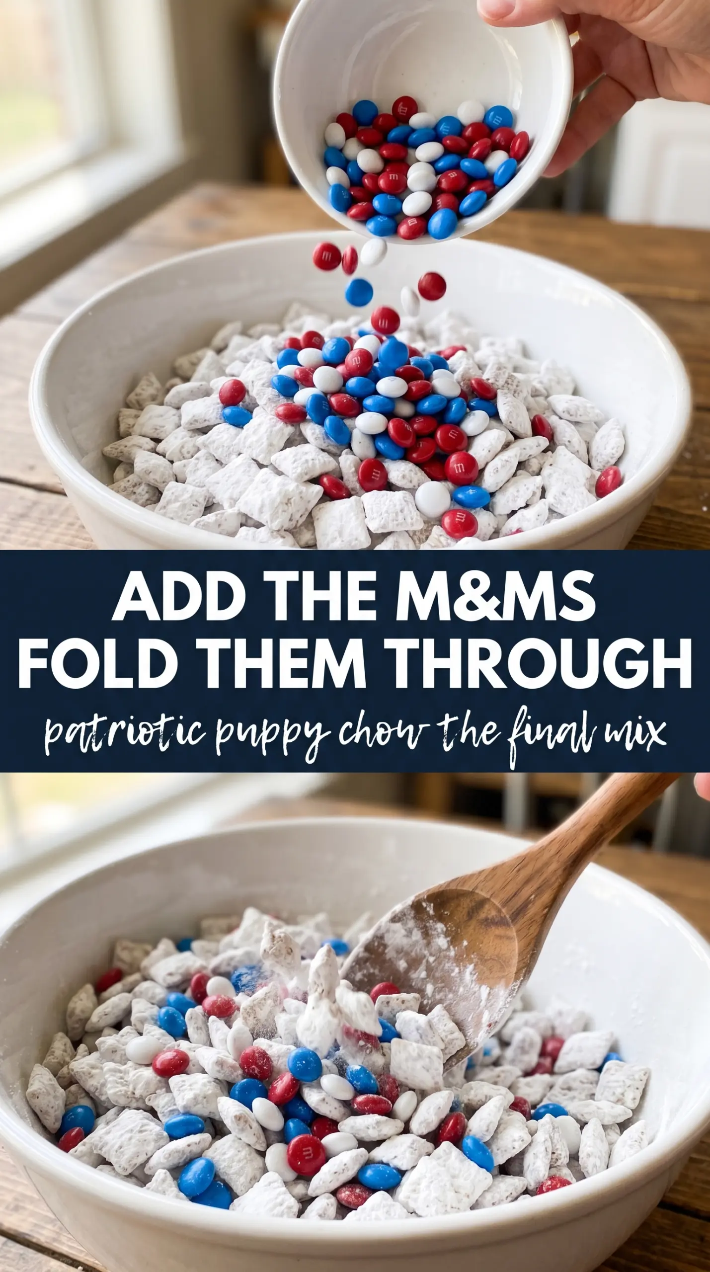 Patriotic Puppy Chow red white blue crunchy