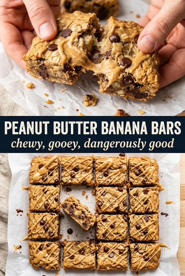 Peanut Butter Banana Bars