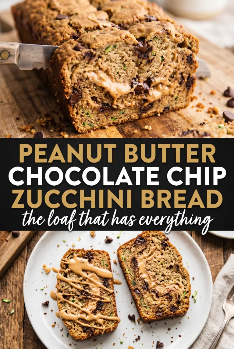 Peanut Butter Chocolate Chip Zucchini Bread